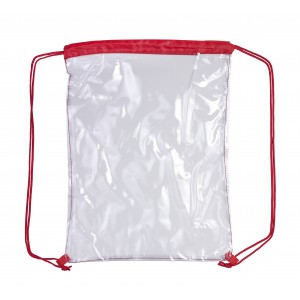 PVC drawstring backpack Kiki, red (Backpacks)