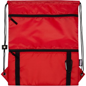 Adventure recycled insulated drawstring bag 9L, Red (Backpacks)