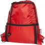 Adventure recycled insulated drawstring bag 9L, Red