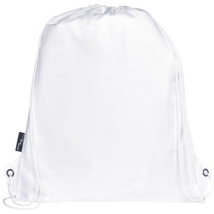 Adventure recycled insulated drawstring bag 9L, White (Backpacks)