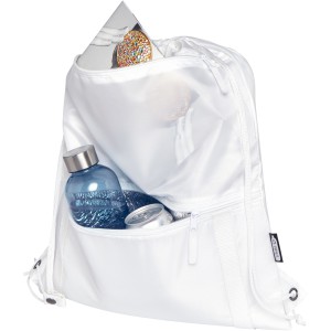 Adventure recycled insulated drawstring bag 9L, White (Backpacks)
