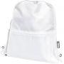 Adventure recycled insulated drawstring bag 9L, White
