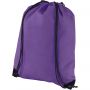 Evergreen non-woven drawstring backpack, Purple
