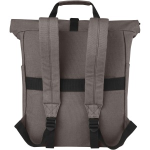 Joey 15? GRS recycled canvas rolltop laptop backpack 15L, Grey (Backpacks)