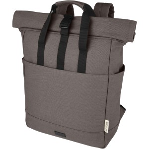 Joey 15? GRS recycled canvas rolltop laptop backpack 15L, Grey (Backpacks)