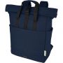 Joey 15? GRS recycled canvas rolltop laptop backpack 15L, Navy