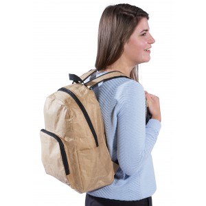 Laminated paper (80 gr/m2) cooler backpack Maddie, brown (Backpacks)