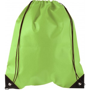 Nonwoven (80 gr/m2) drawstring backpack Nathalie, lime (Backpacks)