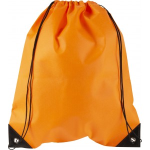 Nonwoven (80 gr/m2) drawstring backpack Nathalie, orange (Backpacks)