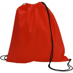Nonwoven (80 gr/m2) drawstring backpack Nico, red (Backpacks)