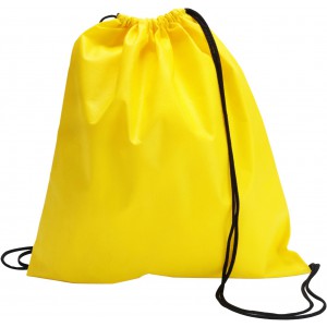 Nonwoven drawstring backpack, yellow (Backpacks)