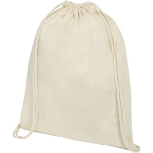 Oregon 140 g/m2 cotton drawstring backpack, Natural (Backpacks)