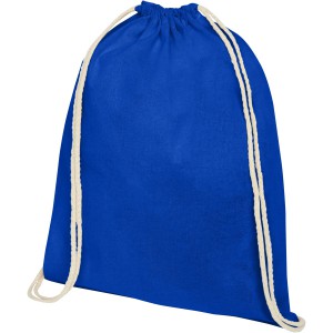 Oregon 140 g/m2 cotton drawstring backpack, Royal blue (Backpacks)