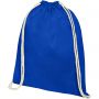 Oregon 140 g/m2 cotton drawstring backpack, Royal blue