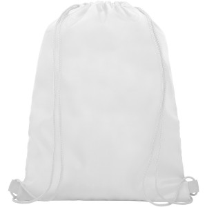 Oriole mesh drawstring backpack, White (Backpacks)
