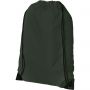 Oriole premium drawstring backpack, Forest green