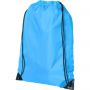 Oriole premium drawstring backpack, Process Blue