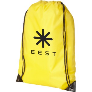 Oriole premium drawstring backpack, Yellow (Backpacks)