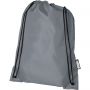 Oriole RPET drawstring backpack 5L, Grey