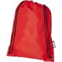 Oriole RPET drawstring backpack, Red