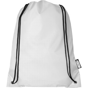 Oriole RPET drawstring backpack, White (Backpacks)