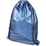 Oriole shiny drawstring Backpack, Blue