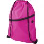 Oriole zippered drawstring backpack, Pink