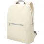 Pheebs 210 g/m2 recycled cotton/polyester backpack, Natural