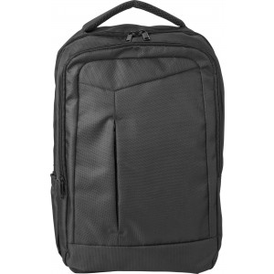 Polyester (1680D) backpack Cassandre, black (Backpacks)