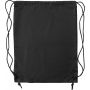 Polyester (190T) drawstring backpack, black