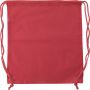 Polyester (190T) drawstring backpack Mirza, red