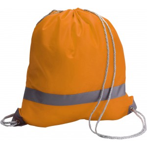 Polyester (190T) drawstring backpack Sylvie, orange (Backpacks)