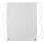 Polyester (190T) drawstring backpack, white