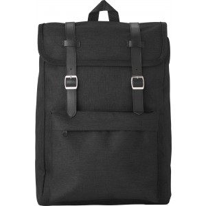 Polyester (210D) backpack Genevieve, black (Backpacks)