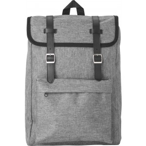 Polyester (210D) backpack Genevieve, grey (Backpacks)