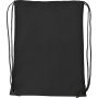 Polyester (210D) drawstring backpack, black