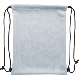 Polyester (210D) drawstring backpack Cassandra, silver (Backpacks)