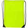 Polyester (210D) drawstring backpack, fluor yellow
