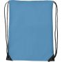 Polyester (210D) drawstring backpack, light blue