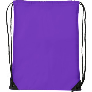 Polyester (210D) drawstring backpack, purple (Backpacks)