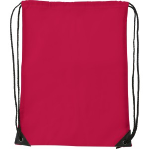 Polyester (210D) drawstring backpack, red (Backpacks)