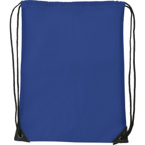 Polyester (210D) drawstring backpack Steffi, cobalt blue (Backpacks)