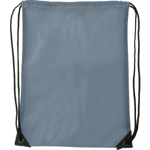 Polyester (210D) drawstring backpack Steffi, grey (Backpacks)