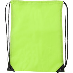 Polyester (210D) drawstring backpack Steffi, lime (Backpacks)