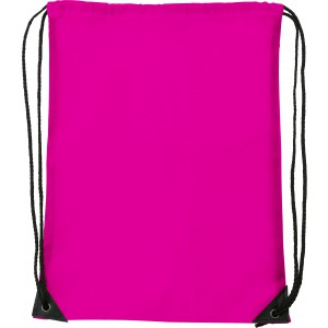 Polyester (210D) drawstring backpack Steffi, pink (Backpacks)