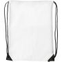 Polyester (210D) drawstring backpack Steffi, white