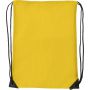 Polyester (210D) drawstring backpack Steffi, yellow