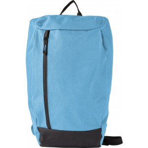 Polyester (600D) backpack Arisha, light blue (Backpacks)