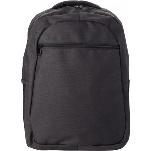 Polyester (600D) backpack Glynn, black (Backpacks)