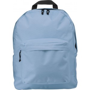 Polyester (600D) backpack Livia, light blue (Backpacks)